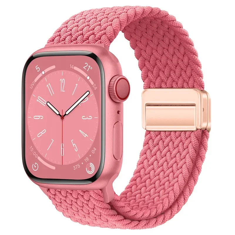 Nylon strap For Apple watch 11 10 42mm 46mm 9 8 7 45mm 41mm Ultra 3/2/1 49mm Magnetic wristband For iWatch 6 5 4 3 SE 44mm 40mm
