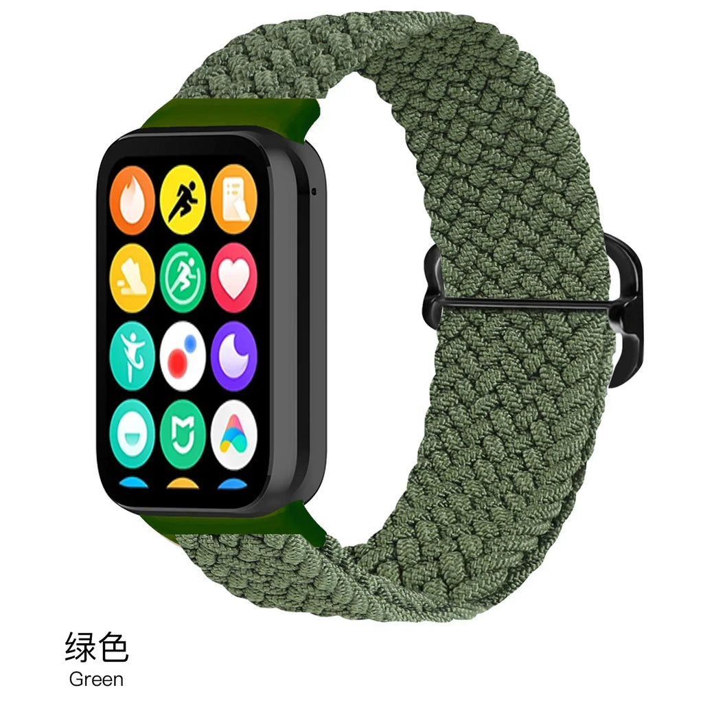 Nylon Strap for Xiaomi Mi Band 9/8 Pro Breathable Replaceable Bracelet Wristband Correa Redmi Watch 4/5/6 Watchband Accessories