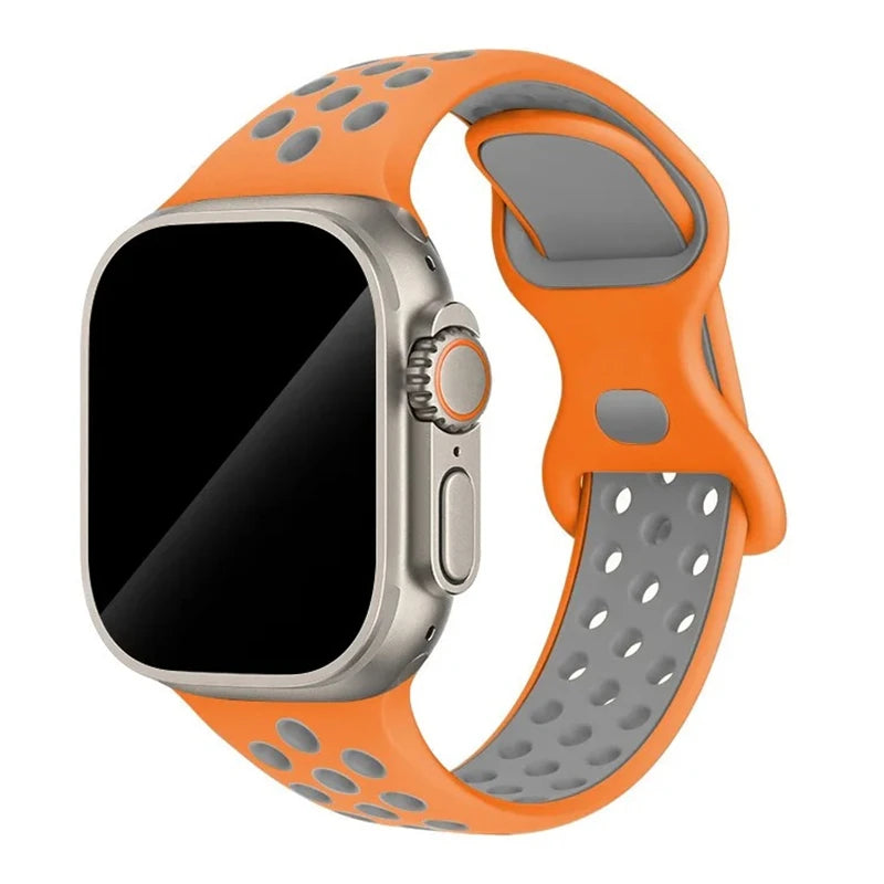 Strap For Apple Watch Band 46mm 44mm 49mm 45mm 40mm 41mm 38 42mm correa Breathable bracelet iwatch series 10 8 SE 7 6 5 9 Ultra