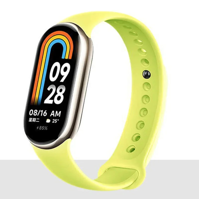 Silicone Strap For Xiaomi Mi band 8-8 NFC Sport Belt Replacement miband8 Bracelet waterproof smart band 8 watchband Accessories