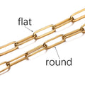 1M 3/4mm Stainless Steel Chain No Fade Cable Gold Chains for Necklace Bracelet Anklet DIY Jewelry Making Components Wholesale