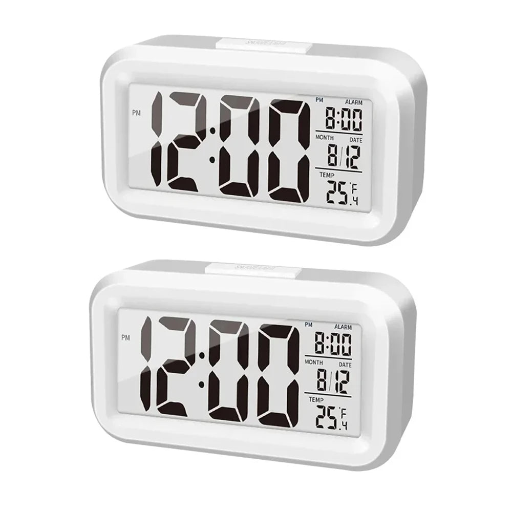 LED Digital Alarm Clock Backlight Snooze Data Time Calendar Desktop Multifunction Electronic Backlight Table Clock