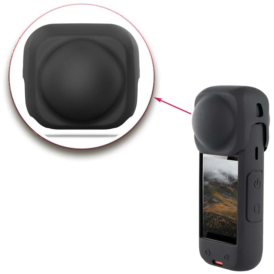 Lens Cap for Insta360 X5 X4 Silicone Protective Case Anti-Scratch Protector Cover for Insta360 x4/x5 Camera Accessories
