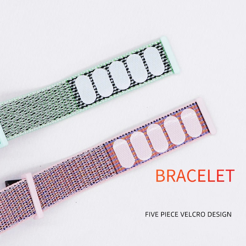 Strap for Huawei Band 10 8 9 7 Band Accessories Nylon Loop Smart Watch Replacement Belt Wristband Sport Bracelet Band 7 Bracelet