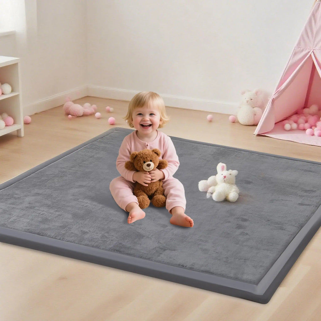Large 2cm Thick Baby Play Mat Tatami Style Non-Slip Carpet for Living Room Kids Baby Crawling Bedroom Floor Mats Soft Area Rug