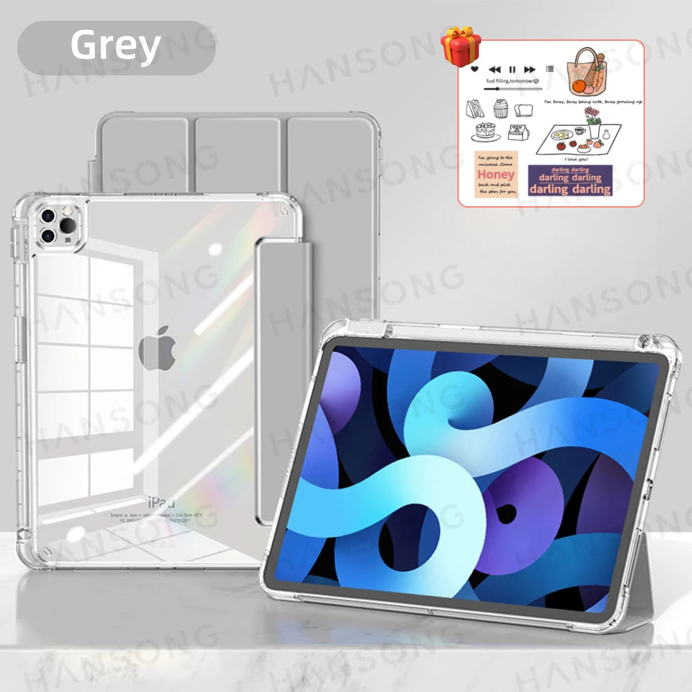 For iPad A16 11th Case For Air 11 M3 M4 Air 13 M4 10th Gen 10.9 7 8 9th 10.2 Air4 5 Pro 11 12.9 13 M4 M5 5 6th 9.7 Mini6 7 Cover