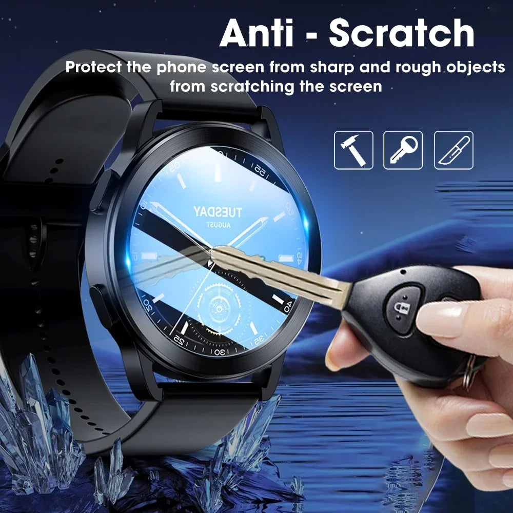 1-4Pcs Glass For Xiaomi Mi Watch S3 S4 S5 Smartwatch Screen Protectors Tempered Glass Film For Xiaomi Watch S4 Sport S4-41MM S5