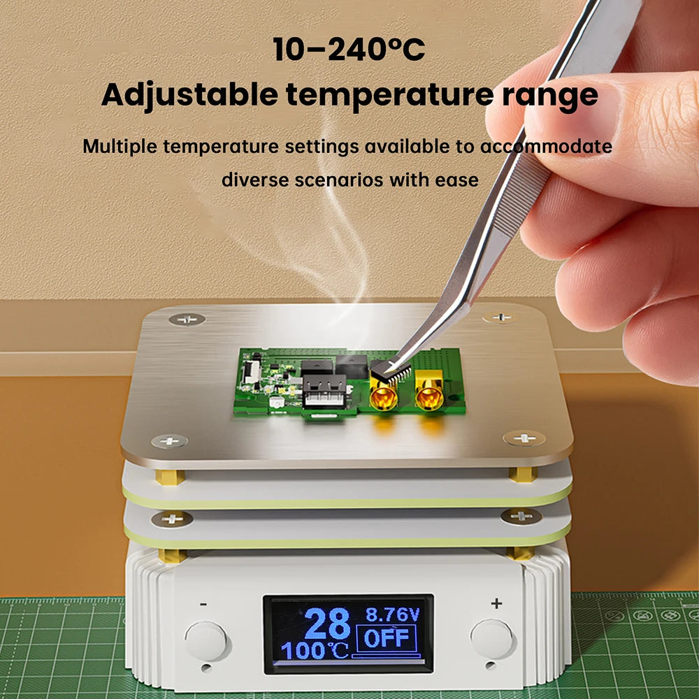 PD65W Mini Hot Plate PCB SMD Board Soldering Plate Adjustable Constant Temperature Heating Tool Preheating Station Repair Tools