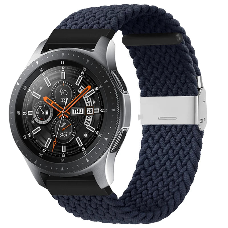 20mm 22mm Nylon strap for Samsung Galaxy Watch 3 42mm 46mm Gear S3 Active 2 Watch Adjustable Bracelet For Amazfit Huawei Correas
