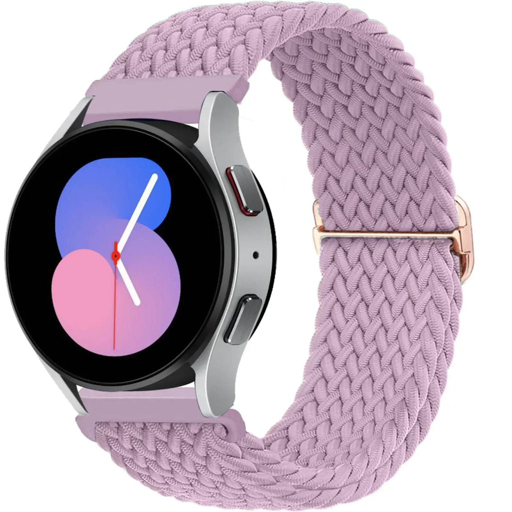 20 22mm Band For Samsung Galaxy Watch 7/6/5 pro/6 Classic/gear s3/active 2 Braided Solo loop bracelet for Huawei GT 2e 3 4 Strap