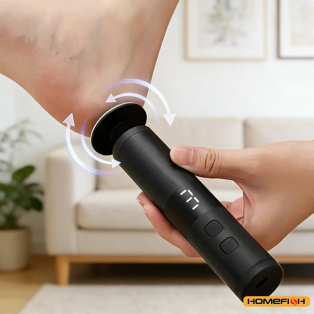Electric Callus Remover with 3 Speeds & LCD Display, Fast Charging for Home Foot & Hand Care
