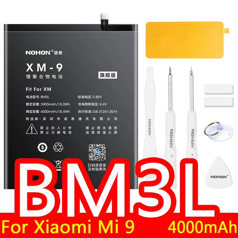 NOHON Battery For Xiaomi Redmi Note 10 Pro 9 9S 8 7 Mi 9 SE 8 Lite 9T Mix 4 Bateria BN57 BN53 BM4Y BM4J BM3L BM4E BM4F BN4A BN55