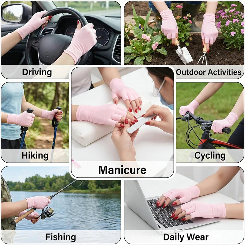 High-Quality Nail Art Glove UV Protection Glove Anti UV Radiation Protection Gloves Protecter For Nail Art Gel UV LED Lamp Tool