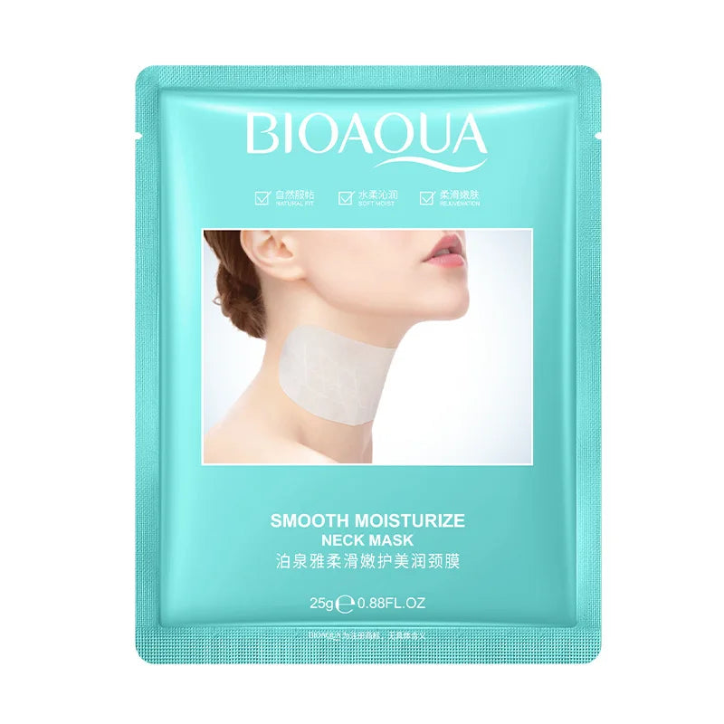 10pcs BIOAQUA Collagen Neck Mask Moisturizing Whitening Anti Wrinkles Anti-aging Firming Neck Masks Necks Skin Care Products