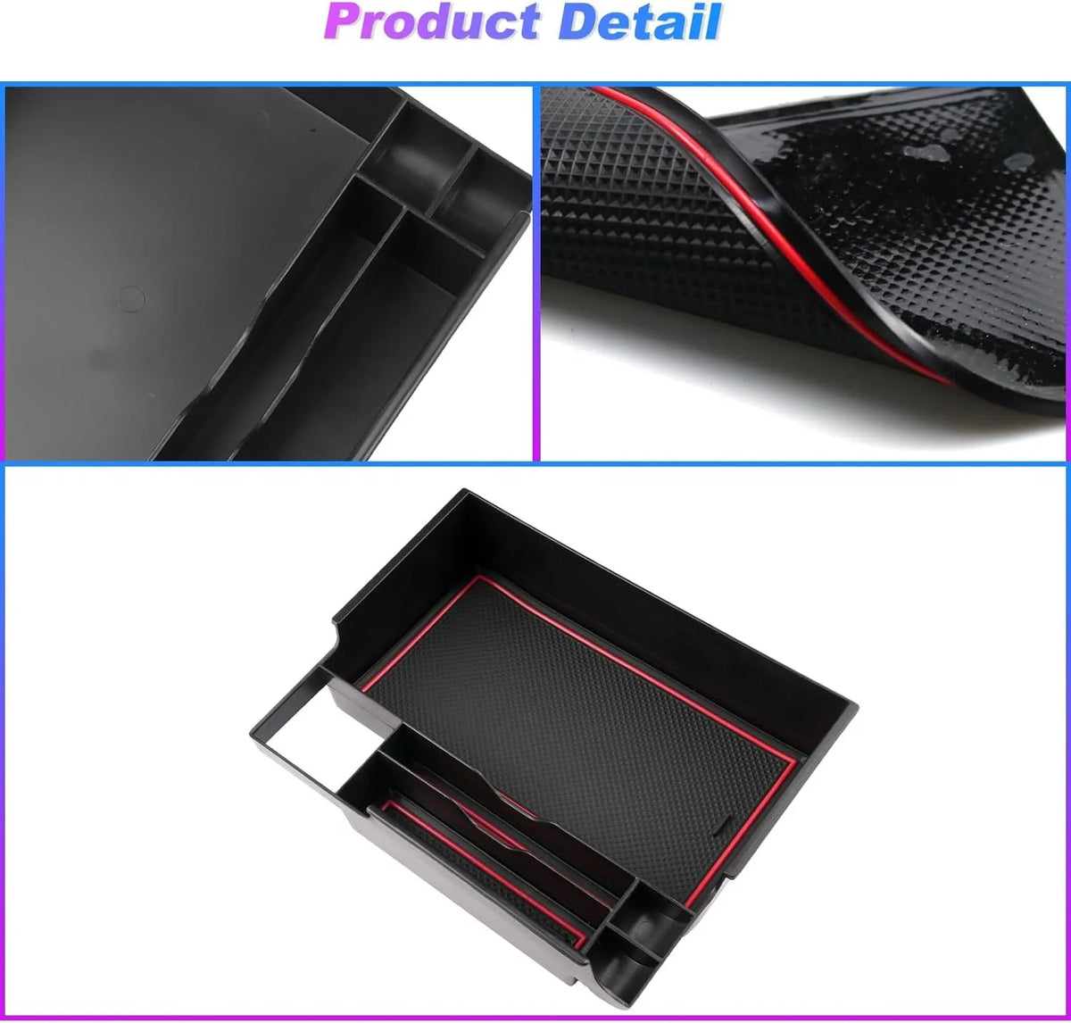 NOEEI Popular for 2020-2026 Ford Explorer Accessories Car Center Armrest Storage Box Organizer