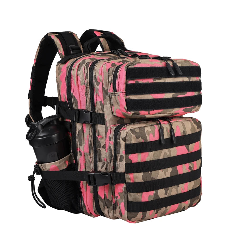 LHI 25L Tactical Backpack for Women Fitness Athlete Gym Out Bag  Small Outdoor Sports Travel Rucksack with Bottle Holder