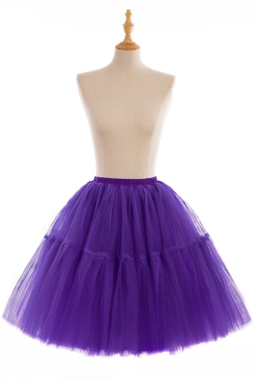 Royal Blue Multi-Layers Tutu Skirts 2024 Midi Tulle Petticoat Women's Underskirt Summer Belly Dance Cosplay Bridal Accessories