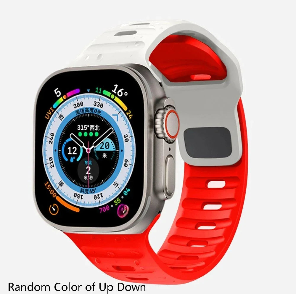 Soft Silicone Strap For Apple Watch 8 7 3 5 6 SE 4 Ultra 2 49mm for iWatch 45mm 41mm 44mm 40mm 42mm 38 Luminous Bracelet correa