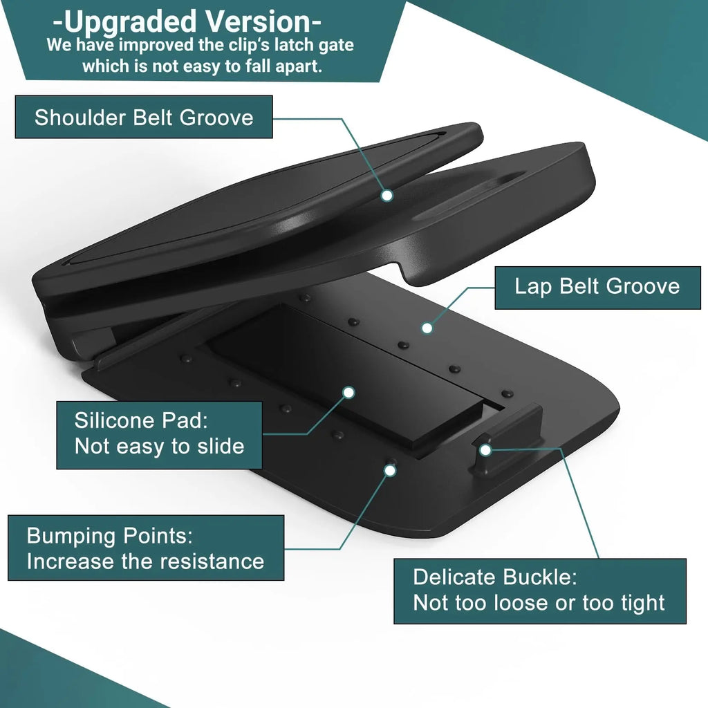Car Seat Belt Adjuster Seat Belt Clamp  Shoulder and Neck Seat Belt Locking Clip Protector Comfortable Driving