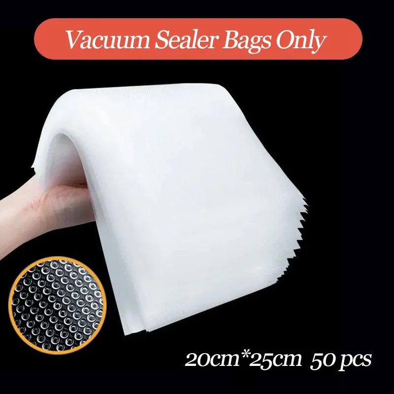 Electric Household Vacuum Sealer Machine - One Touch Operation with Built-in Cutter Kitchen Food Storage Packaging Tool