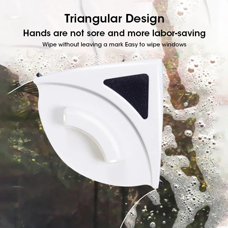 2025 3-8mm Magnetic Glass Window Cleaning Tool Automatic Water Discharge Double-layer Wiper Household Special Window Cleaner