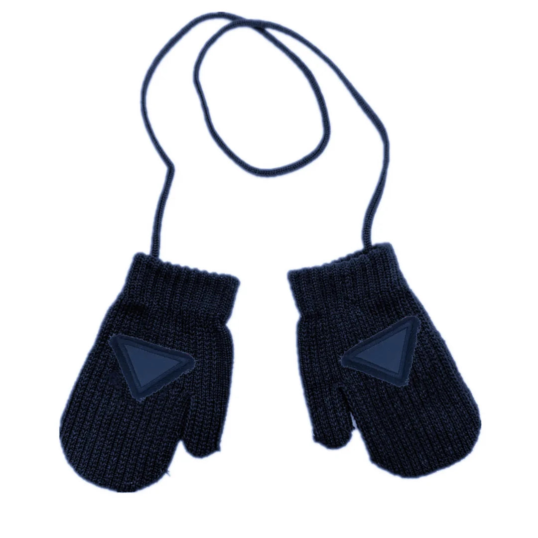 Winter Cotton Knitted Beanies Leather Heart Outdoor Hat Children Hats Personality Table hats girl hat boy hat