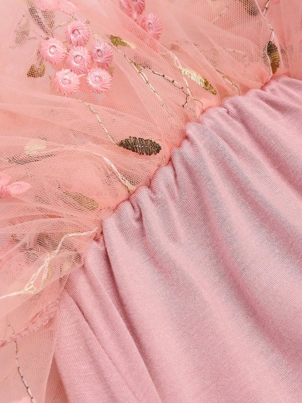 Baby Girl Sleeveless 3D Butterfly Floral Embroidery Ruffle Tulle Dress Toddler Birthday Party Tulle Dress with Headband