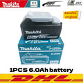 Genuine Makita 6AH BL1860B 18V Battery Power Tool Lithium-Ion Substitute LXT BL1850B BL1840B, Suitable for Use with BMS18V Screw