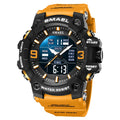 SMAEL 8049 Watch Sport LED Light Alarm Clock Dual Time Display WaterproofWeek Auto Date Wristwatches Quartz