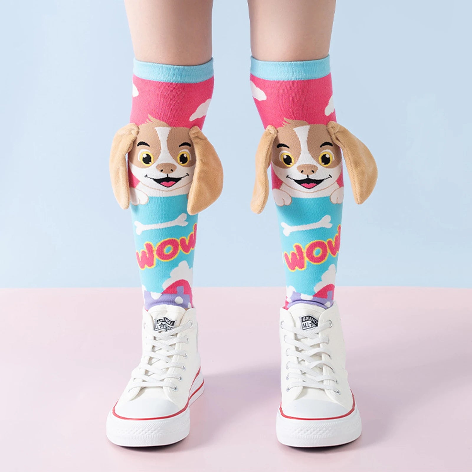 Cartoon Dog Rabbit Girls Boys Stockings Funny Penguin 3D Kids Socks Party Festival Children Long Socks Knee-high Socks
