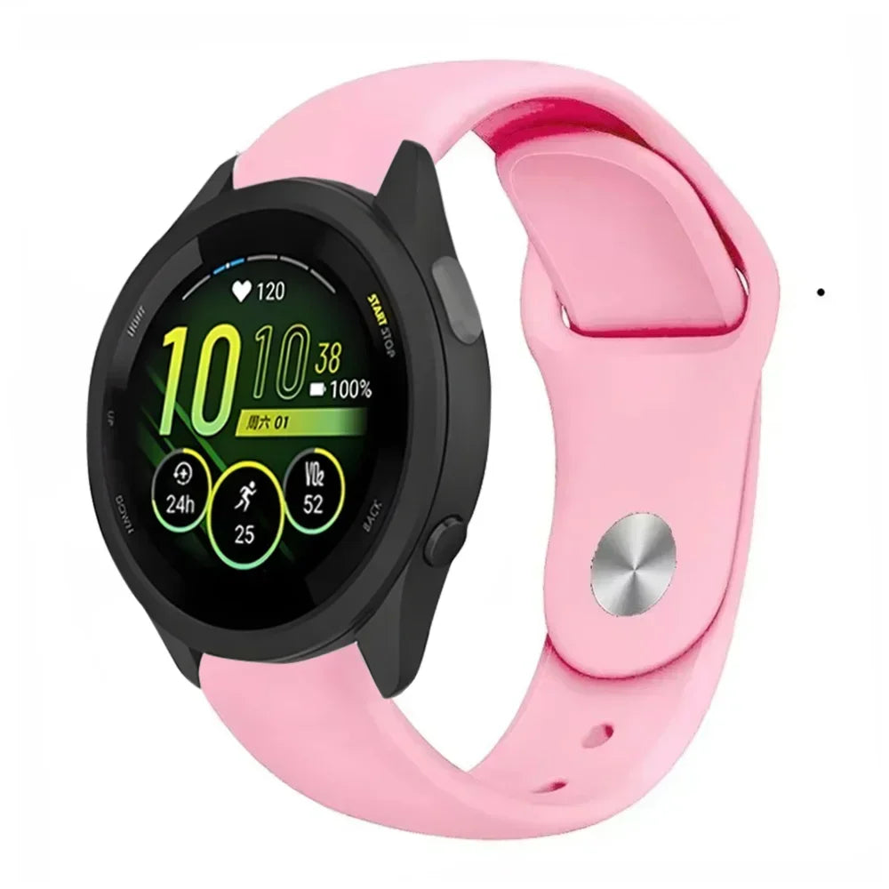18/20/22mm Soft Silicone Strap For Gramin Forerunner 55 165 645 965 255/265 bracelet Accessories Wristband Garmin Venu 3S Correa
