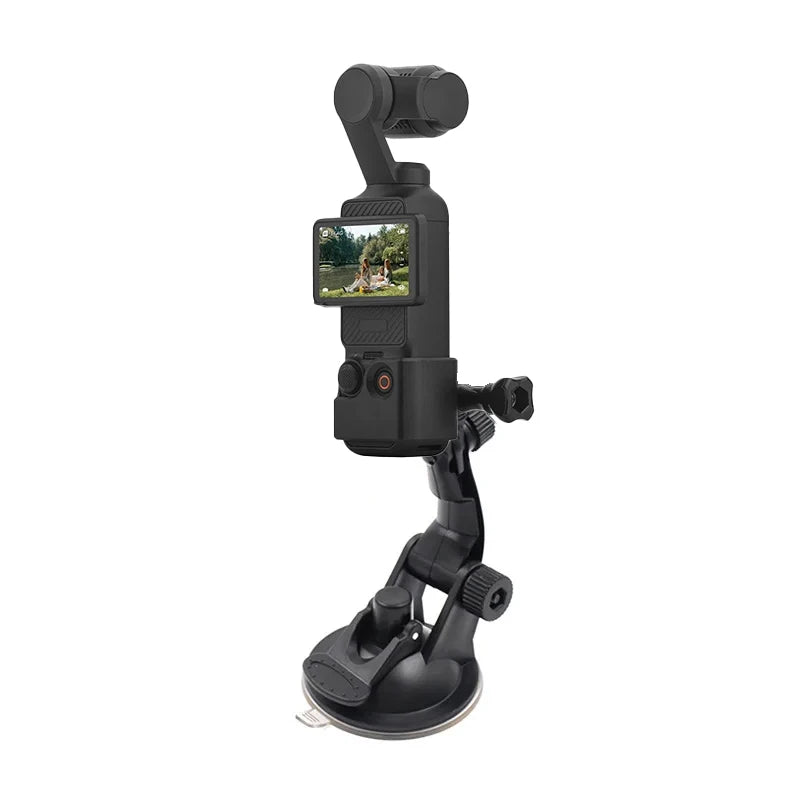 Gimbal Car Bracket Car Suction Cup Stable Mount Holder with Adapter Clip for DJI Pocket 3 Osmo Pocket 1/ 2 Camera  Accessories