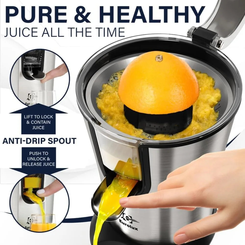 Premium Electric Citrus Juicer | Powerful Motor, Auto Shutoff, Dishwasher-Safe Parts, Pulp Control