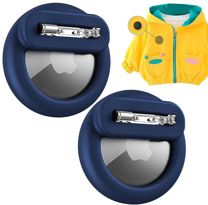 Silicone Airtag Holder for Kids with Safety Pins AirTag GPS Tracker Case for Children Elderly Hidden Inside Clothes Shoe Backpac