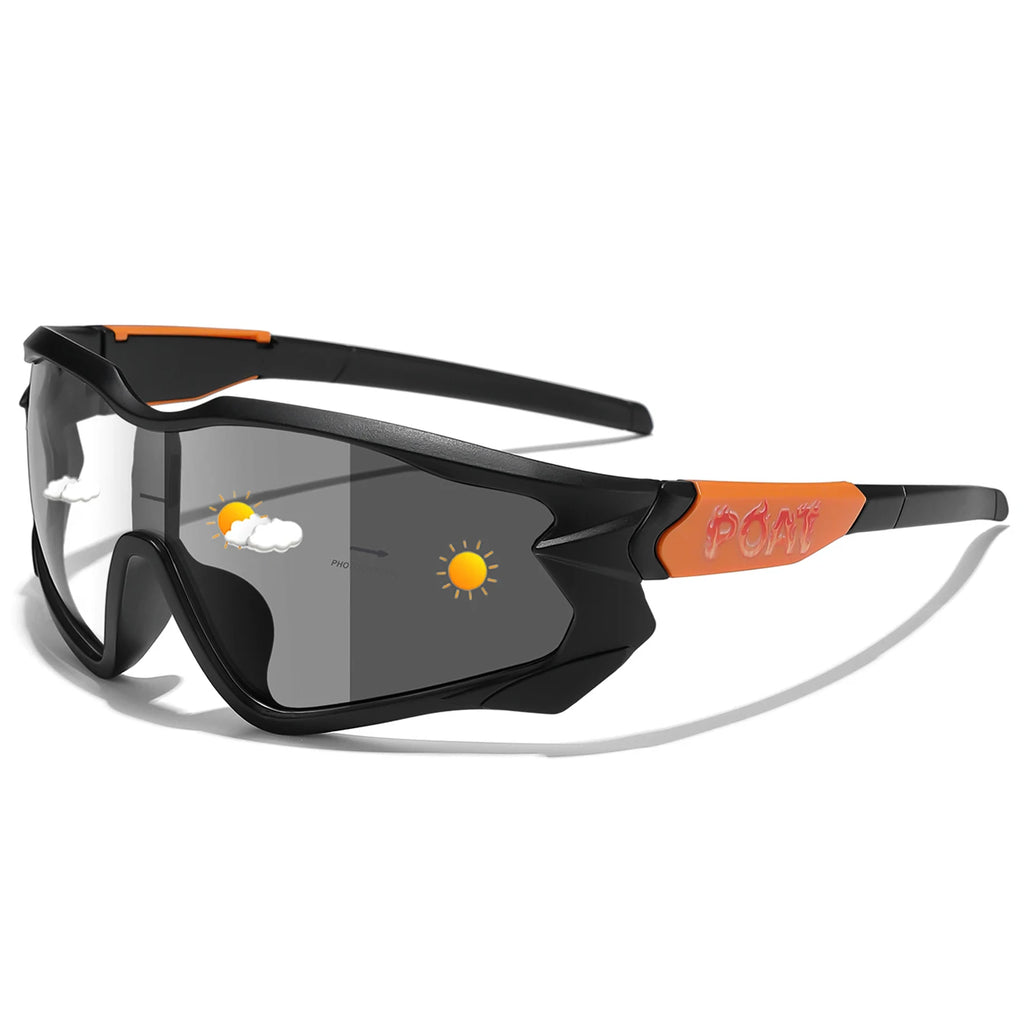 POAT Brand Men Women MTB Bike Bicycle Photochromic Eyewear Cycling Fishing Running Glasses New Style Sunglasses Sports