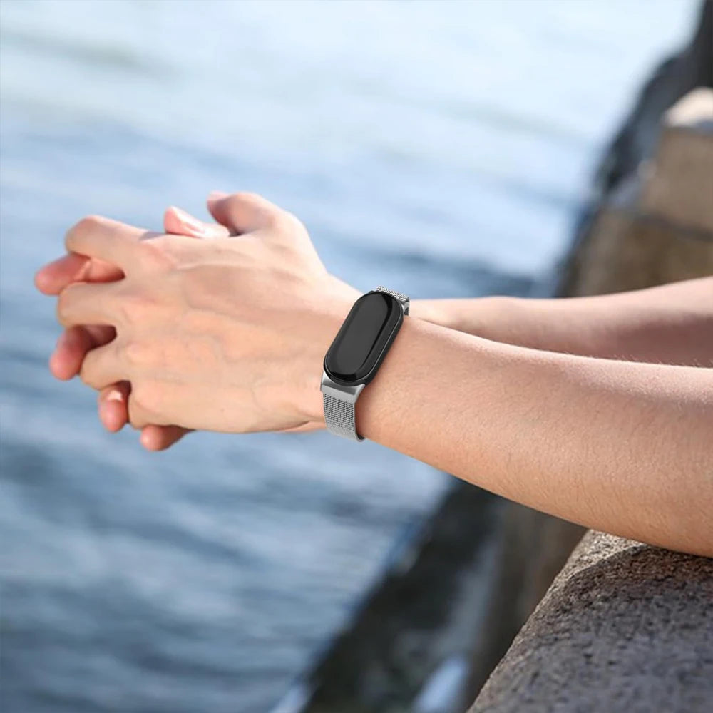 Stainless Steel for mi band 8 9 10 strap miband8 miband accessories magnetic belt correa bracelet for Xiaomi mi band 9 watchband