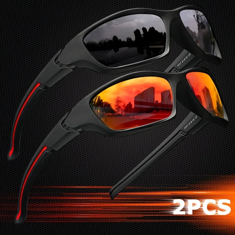 2/3PCS New Polarized Sunglasses for Men Outdoor Fashion Sports Fishing Cycling Eye Protection Sun Glasses Luxury Design Uv400