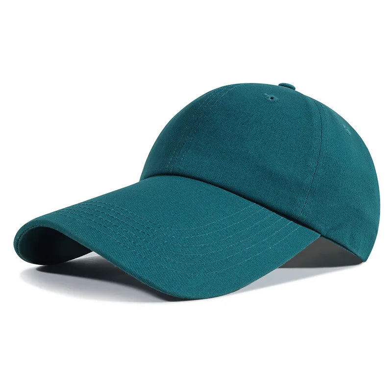 Ajustable Extra Long Bill Brim Baseball Cap Men Women 100% Cotton Visor Hat