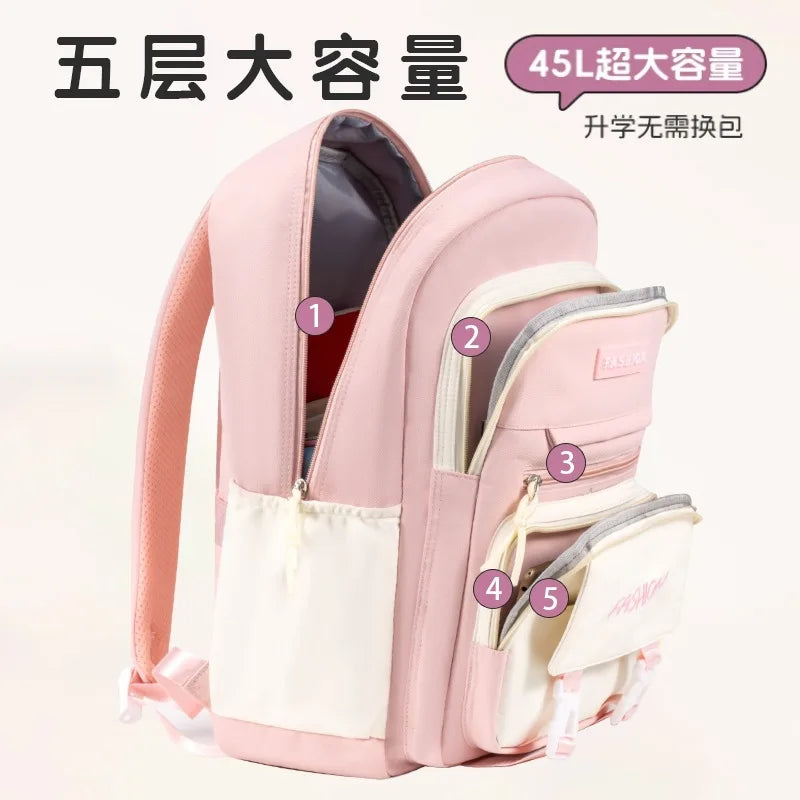 School Bags Girls Backpack Back Pack For Teenager Women Children Female Schoolbag Primary High Bagpack Class Teens Book Bag