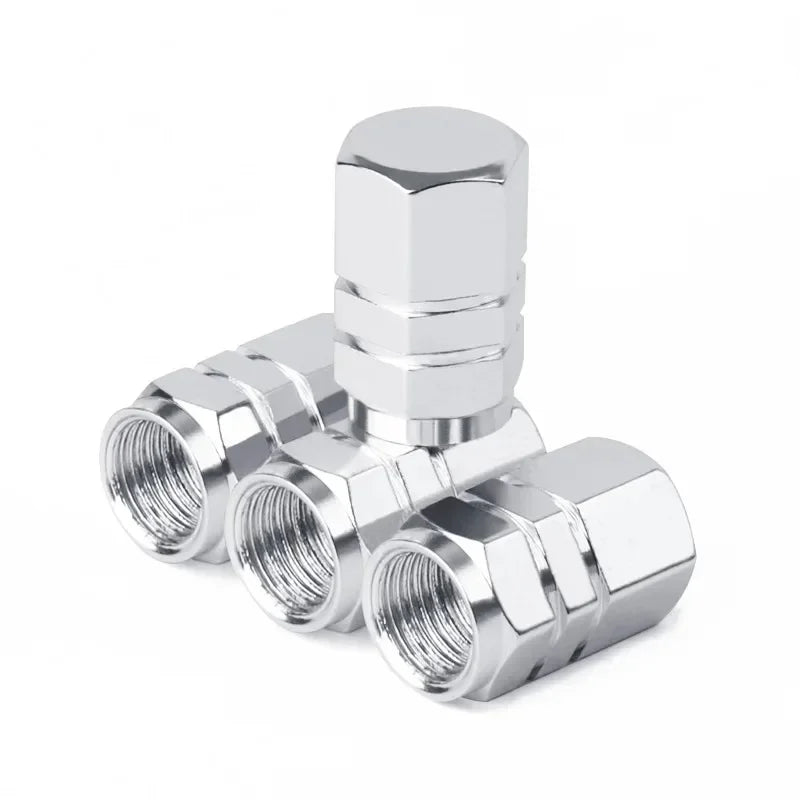 Tire Valve Stem Caps Decorative Tires Accessories Aluminum Alloy Nipple Wheel Caps For Cars Motorcycles Bicycle Cover Dustproof