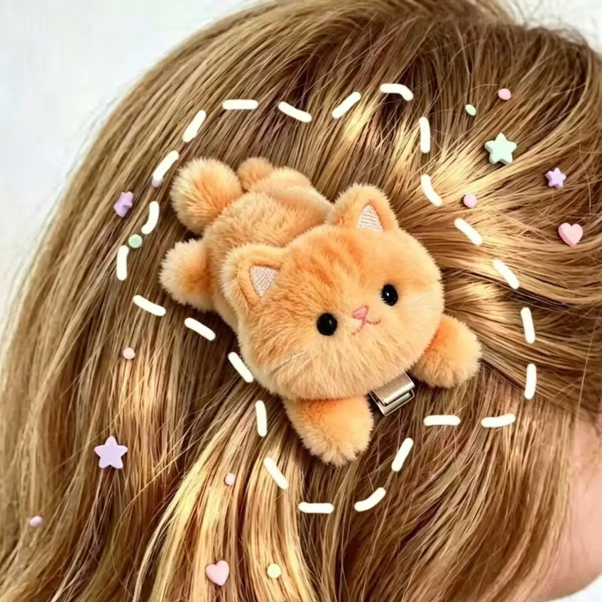1/2PCS Cute Cat Hair Clip for Women 2026 New Elegant Duckbill Hairpin Girls Side Bangs Hair Barrettes Daily Hair Accessories