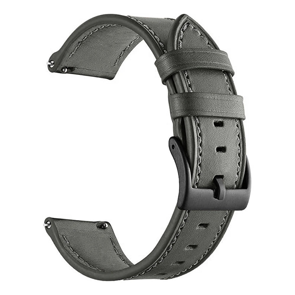 22 20mm Leather Band Straps For Garmin Forerunner 265 965 255 255M 245 645 158 55/Venu 2 Plus/Vivoactive 4 3/Venu2 SQ 2 Bracelet