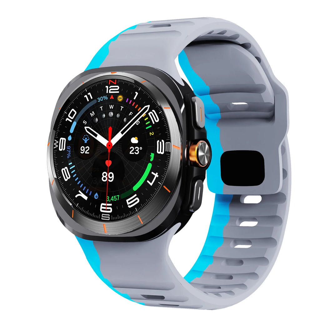 For Samsung Galaxy Watch 7 Ultra Strap 47mm Accessories correa Sport Silicone Bracelet For Samsung Galaxy Watch ultra band 47 mm