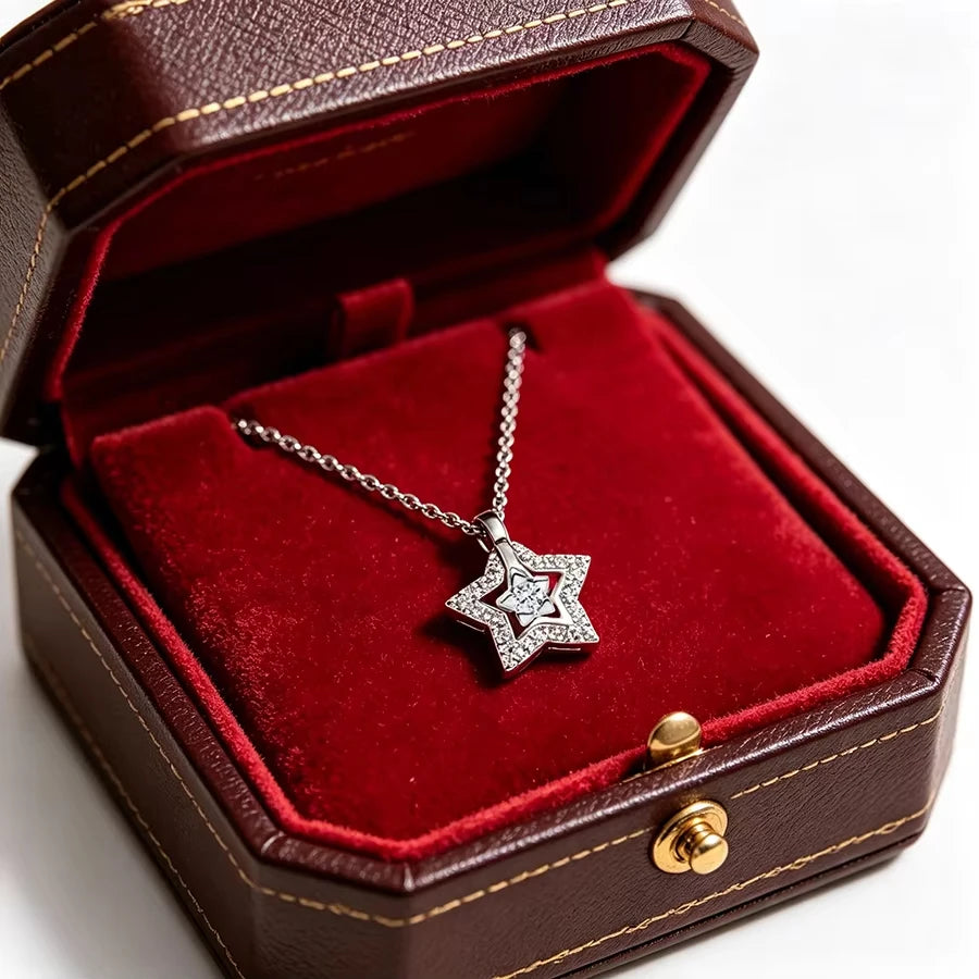 S925 silver clover thread lock bow necklace suitable for women's daily wear DIY exquisite jewelry gifts