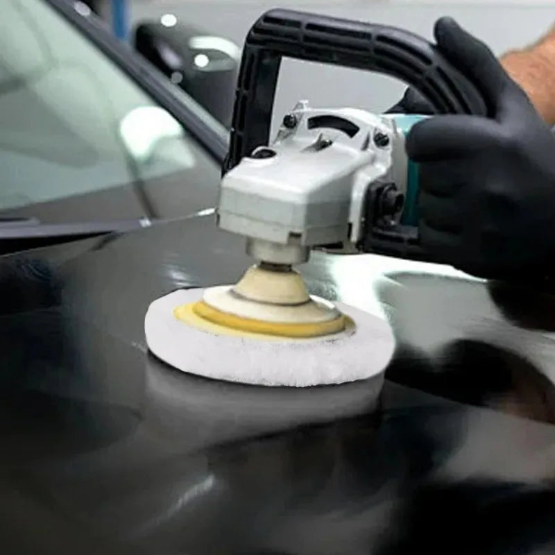 5pcs 3/4/5/6/7 Inch Polishing Kit Polishing Pad Car Waxing Sponge Disk Wool Wheel Auto Paint Care Polisher Pads for Car Polisher