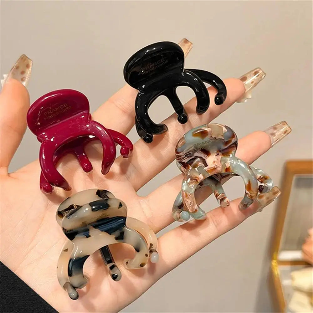French Acetate Hair Claw Clips Retro Crab Shark Clip Elegant High Ponytail Holders Fashion Hair Accessories for Women Girls
