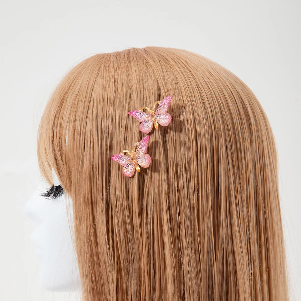 5PCS/20PCS Sweet Macarons Gradient Color Cute Butterfly Kids Hairpins Children Headwear Princess Barrette Girls Hair Accessories