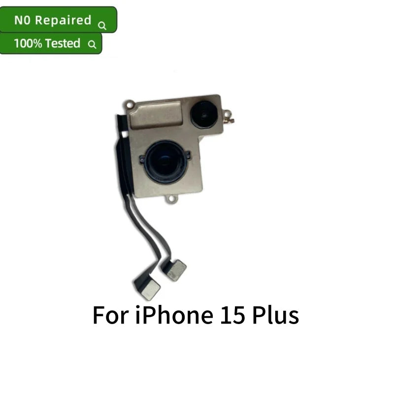 Tested Back Rear Camera For iPhone 11 12 Pro Max 13 14 15 Pro Max Mini 14 15 Plus Main Lens Flex Cable Camera Module Replacement