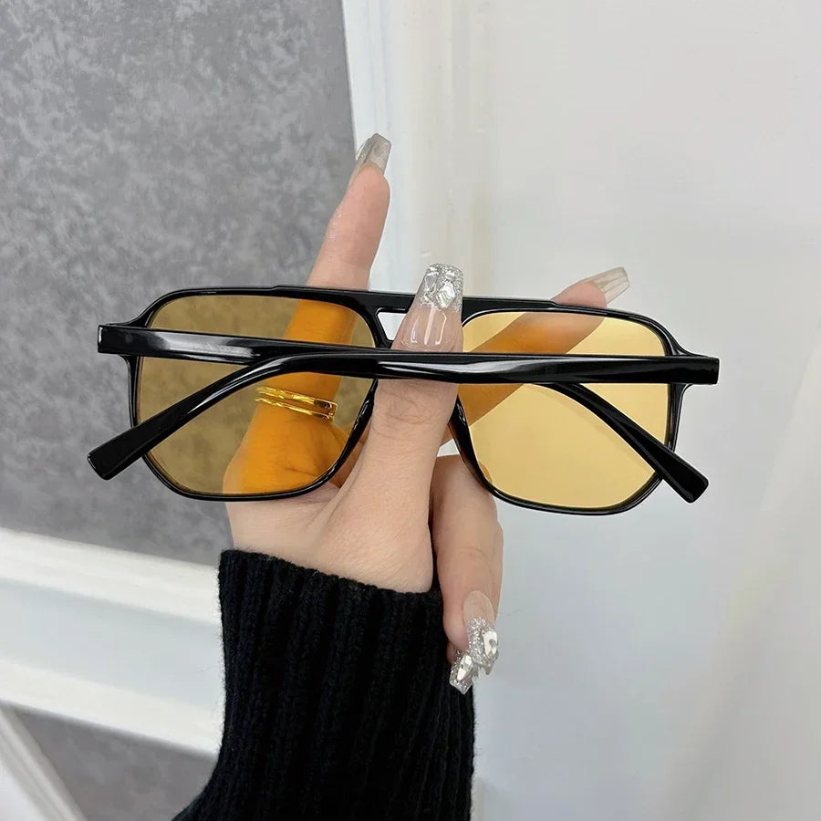 Brand Square Sunglasses Women Men Fashion Classic Sun Glasses Female Male Designer Mirror Outdoors Travel Shades Oculos De Sol