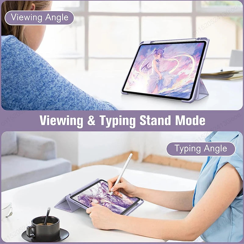 For Xiaomi RedMi Pad SE 8.7" 11" Case RedMi Pad 10.61" Pencil Holder Cover MiPad 7 6 5 Pro 11 inch Tablet Auto Sleep Funda Cover